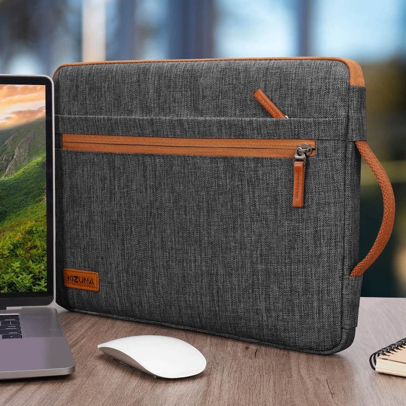 kizuna 12.5-13.3 Inch Laptop Sleeve Case Computer Bag for 13.6" New MacBook Air M2 2022/iPad Pro M2 12.9"/MacBook Pro 14 M1 Max 2022/13.3" MacBook Air/14.2" MateBook X Pro/Lenovo/Dell,Brown - Image 5